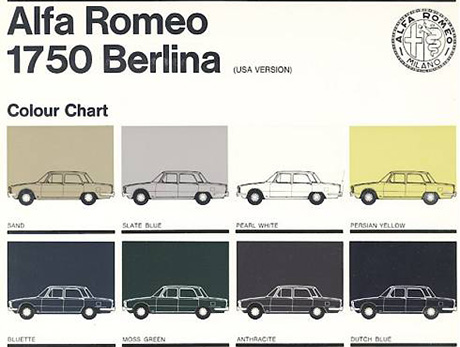 Catalogo Colour Chart 1969