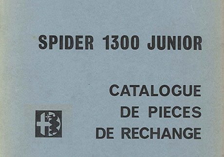 Catalogo Spider 1300 Junior Francese