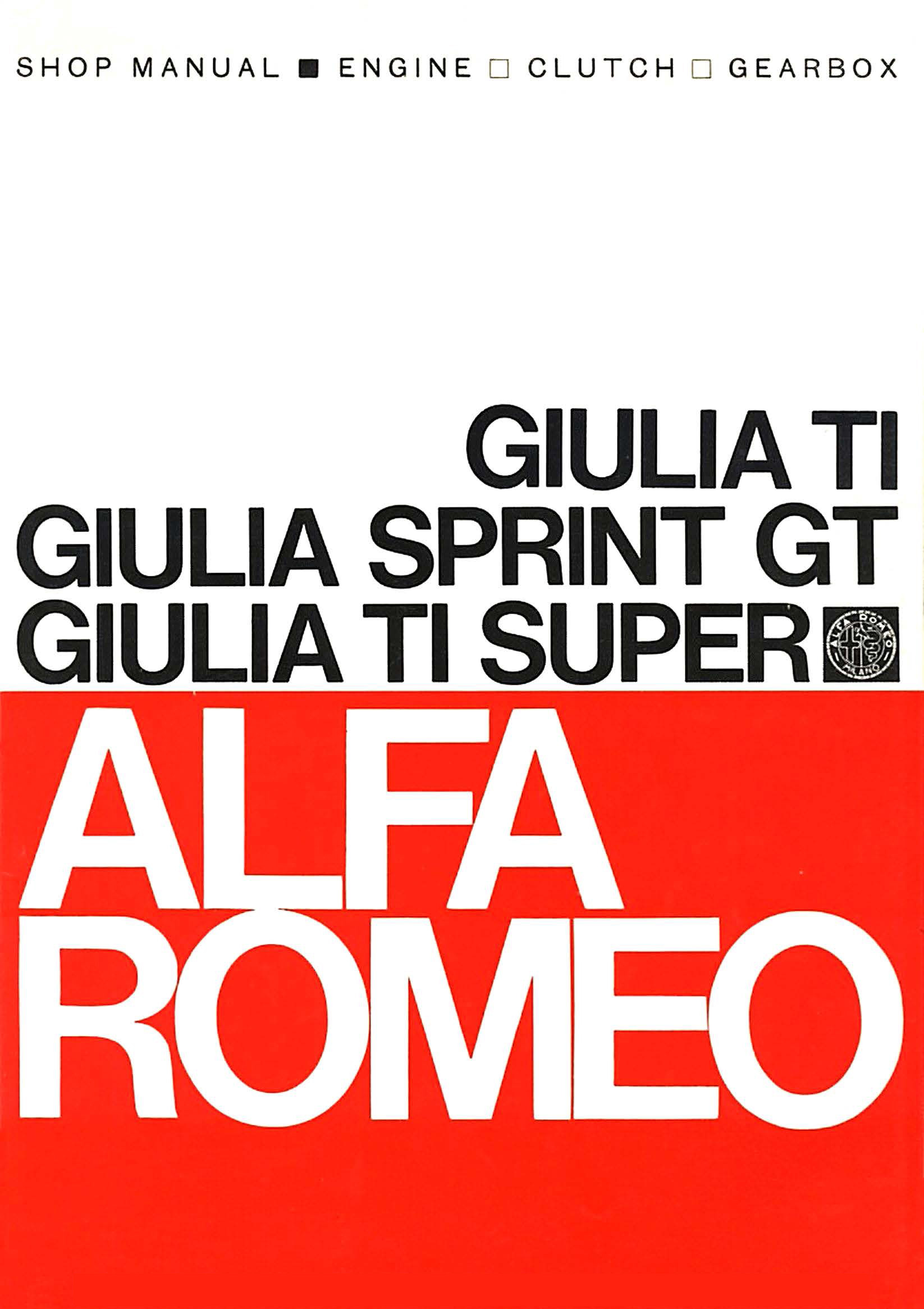 Catalogo Giulia TI - Sprint GT - TI Super UK