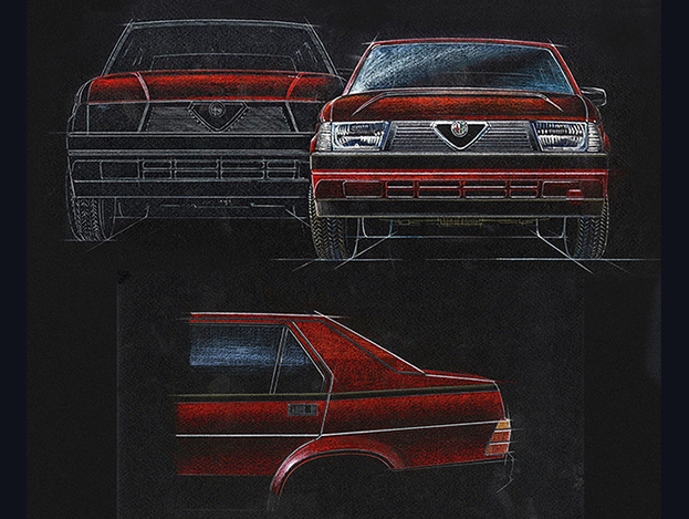 Disegni Studio Alfa 75