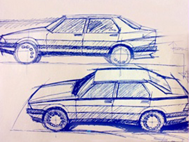 Disegni Studio Alfa 75